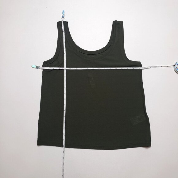 Madewell Eastover Tank Womens Size Small Dried Olive Green Sleeveless Top Casual - Picture 5 of 16